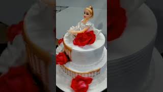 chocolate Barbie doll cake cake decision YouTube short ♥️🌹 [upl. by Iniffit]