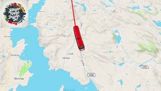 Bratsberg Line  Norway  Route Map  in Norwegian [upl. by Nagol20]