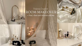 Pinterest Inspired Room amp Vanity Makeover  Coquette Room  Hauls 🤍✨🦢 [upl. by Belter]