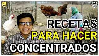 🐓 3 CONCENTRADOS caseros SUPER FÁCILES para sus AVES de CORRALconcentrado para pollos [upl. by Moe241]