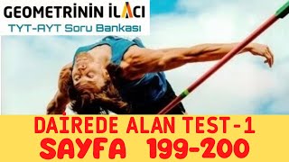 Geometrinin İlacı TYTAYT Soru Bankası DAİRENİN ALANI TEST 1 SAYFA 199200 [upl. by Esenahs]