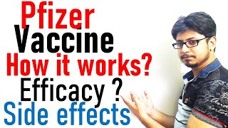 Pfizer vaccine covid  How it works efficacy and side effects [upl. by Spiegleman]