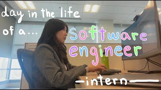 a realistic day in the life of a software engineer intern [upl. by Alleunamme14]