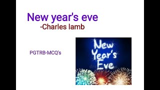 New years eve Charles lambEnglish videos about pgtrb ugtrb net cbse [upl. by Ttemme576]