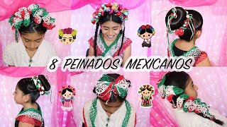 PEINADOS MEXICANOS PARA FIESTAS PATRIAS RECOGIDO ELEGANTE CON CHONGO RECOGIDOS ELEGANTES [upl. by Jase]