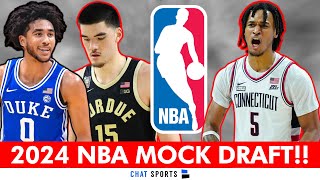 2024 NBA Mock Draft After Regular Season Ft Stephon Castle Rob Dillingham amp Zach Edey [upl. by Zerat273]