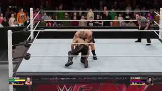 WWE 2K16 Brock Lesnar vs Seth Rollins [upl. by Shakespeare679]