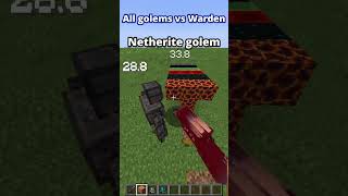 Golems vs Warden minecraft becomingold minecrafthumor warden golems [upl. by Catto]