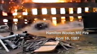 Hamilton Woolen Mill Fire in Southbridge  April 16 1987 [upl. by Horton]