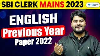 SBI Clerk Mains 2023  SBI Clerk Mains English Previous Year Question Paper  Vishal Parihar Sir [upl. by Peta4]