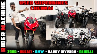 Secondhand Superbikes in Chennai  Z900  Ducati  BMW  Harley Davidson  Benelli  Rider Machine [upl. by Tenahs]