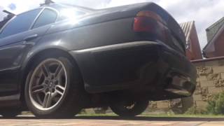 BMW E39 520d Straight Pipe Exhaust System No muffler  Muffler delete [upl. by Riccardo]