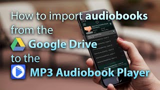 How to import audiobook from the Google Drive to the MP3 Audiobook Player [upl. by Brooks]