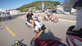 RIDE IN COMPANY 2  HM DERAPAGE  VALENTI SM 50  BETA RR  WHEELIES  FRIENDS  FUN [upl. by Alphonsa]