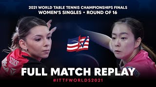 FULL MATCH  SZOCS Bernadette ROU vs ISHIKAWA Kasumi JPN  WS R16  ITTFWorlds2021 [upl. by Haggi247]