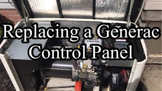 How to replace a Generac Control panel [upl. by Anaic]