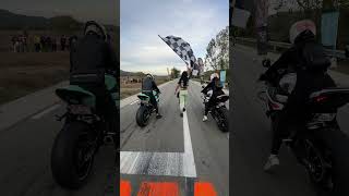 Can a Girl Really Beat the Boys in Drag Racing with a Bmw S1000RR [upl. by Yrolam20]