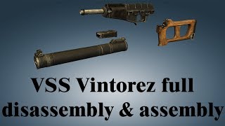 VSS Vintorez full disassembly amp assembly [upl. by Jermayne74]