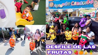 DESFILE DE LAS FRUTAS 🍓🍊🍍🍌🍇🍐 vlogs [upl. by Cleasta47]