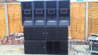 evolution rig test 2  Turbosound Tops Matrix Amps Zeck Bass [upl. by Unders]