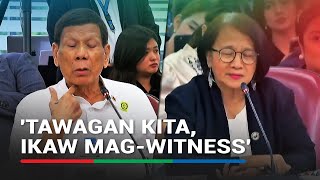 Duterte invites Castro to witness a murder Ayoko maging katulad mo she answers [upl. by Aihsatal]