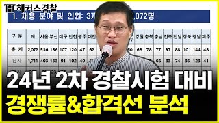 경찰시험 원서접수 시작❗ 24년 2차 지역별 경쟁률amp합격선 분석 l 김대환 형사법 [upl. by Goth809]