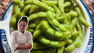 How To Cook quotEdamame Beansquot • Cooking Trick •Thai Chef Food [upl. by Anilegnave]