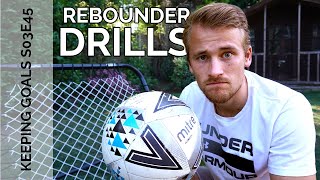 Rebounder Drills for Goalkeepers  Keeping Goals S3Ep45 [upl. by Rosati]