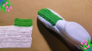 very simple method crochet slippers for beginners🪡 [upl. by Eteragram]