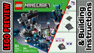 PREVIEW 21246 LEGO MINECRAFT The Deep Dark Battle​ amp Building Instructions LEGO 2023 [upl. by Airpal]