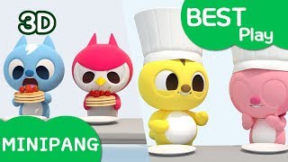 Play video for kids  Eating  Color  Cook Play etc  Best play  MiniPang TV 3D Play [upl. by Alexandros]