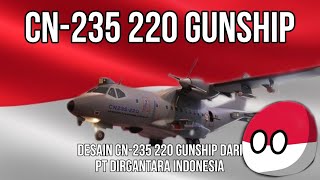 CN235 220 Gunship  Desain CN235 220 Gunship Dari PT Dirgantara Indonesia [upl. by Davenport]