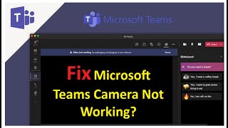 How to Fix Microsoft Teams Camera Not Working [upl. by Nessah]