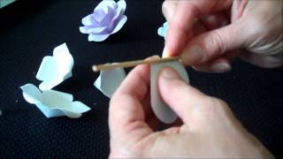 How To Make 21 Different Roses Using One Pattern And White Cardstock [upl. by Rehsu]