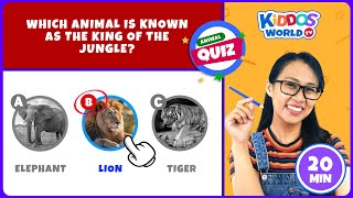 20 Animal Quiz with Miss V  Learn About Animals and Fun Facts for Kids  Animals Trivia [upl. by Pirzada]