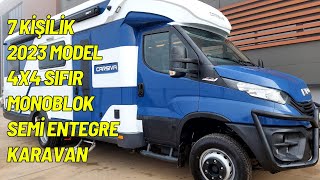 7 KİŞİLİK SIFIR KM MONOBLOK SEMİ ENTEGRE CARSİVA KARAVAN [upl. by Hairacaz857]