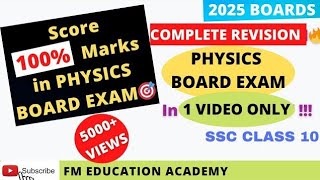 Most Important Questions of Physics Class 10 from NCERT 🔥 100 Guaranteed [upl. by Meesan219]