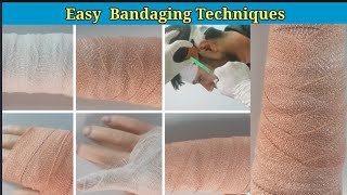 Bandaging Procedure  All Types of Bandaging Techniques  Medical amp Nursing  Health Sector [upl. by Tarrsus847]