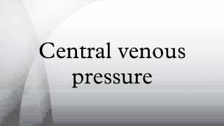 Central venous pressure [upl. by Gillette]