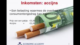 Economie Academy voor Vmbo GLTL  waaruit bestaat de overheid  inkomsten en uitgaven [upl. by Atteragram]