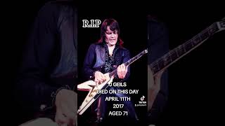 J Geils Died On This Day April 11th 2017 RIP He is 71 jgeils guitarist rip [upl. by Adian]