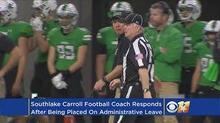 Southlake Coach quotStunnedquot After Being Put On Administrative Leave [upl. by Adnol]