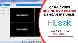 Cara Akses DVR Hilook dari Luar Jaringan Menggunakan IP Publik [upl. by Eecyal]