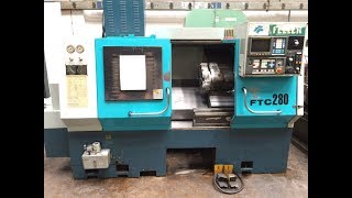 CNC lathe Feeler FTC 280  Fanuc SOLD [upl. by Acinomahs]