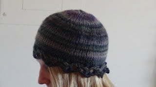 Crochet a Hat in Tunisian Knit Stitch Part 1 [upl. by Neelrak263]