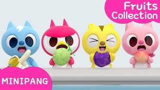 Learn colors with MINIPANG  🍒 Fruits Collection  MINIPANG TV 3D Play [upl. by Susi]