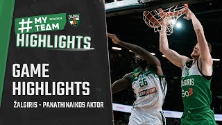 Žalgiris  Panathinaikos  Game Highlights  20240202 [upl. by Kaplan683]