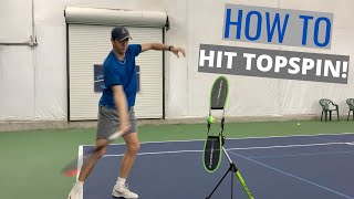 How To Hit Topspin in 4 Simple Steps Using The TopspinPro [upl. by Romelle468]