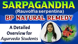 Sarpagandha Rauwolfia serpentina  BP Herbal Remedy  A Detailed Overview for Ayurveda Students [upl. by Anelrahc]