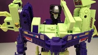 TRANSFORMERS DEVASTATOR  G1 CONSTRUCTICONS VIDEO TOY REVIEW [upl. by Cantone]